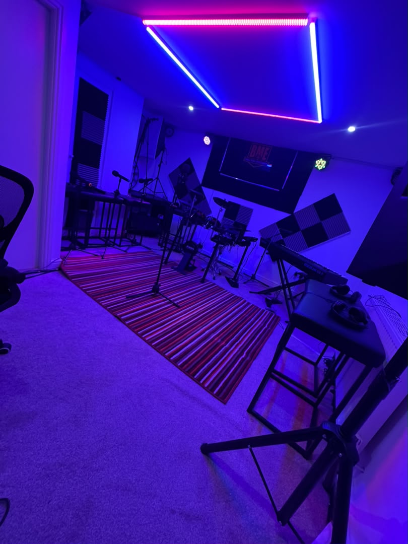 Band rehearsal in the studio